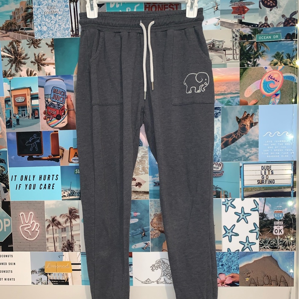 Dark Grey Ivory Ella Sweatpant Joggers